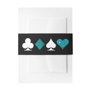 Bandeau De Faire-part Parties scintillantes turquoises d'invitation de