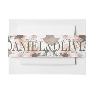 Bandeau De Faire-part Pastel Color Floral Mariage