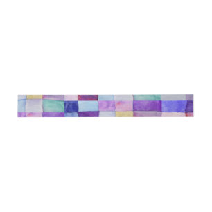Bandeau De Faire-part PATCHWORK D'EAU Bande Bat mitzvah D'Enveloppement 