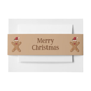 Bandeau De Faire-part Pâtisserie de Noël au pain d'épice avec texte