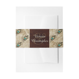 Bandeau De Faire-part Peacock vintage