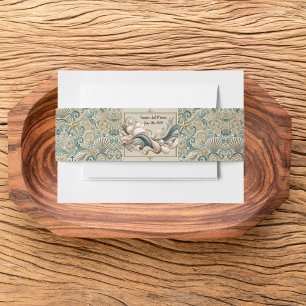 Bandeau De Faire-part Pearl Coast Elégance : Invitation Nautique Belly B
