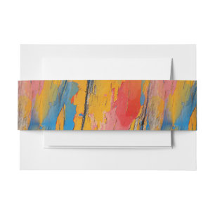 Bandeau De Faire-part Peinture colorée