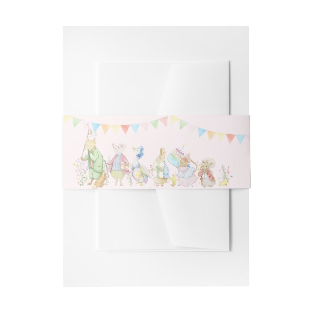 Bandeau De Faire-part Peter le Baby shower Rabbit Beatrix (Devant example)