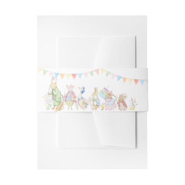 Bandeau De Faire-part Peter le Baby shower Rabbit Beatrix (Devant example)