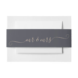 Bandeau De Faire-part Pewter M. et Mme.