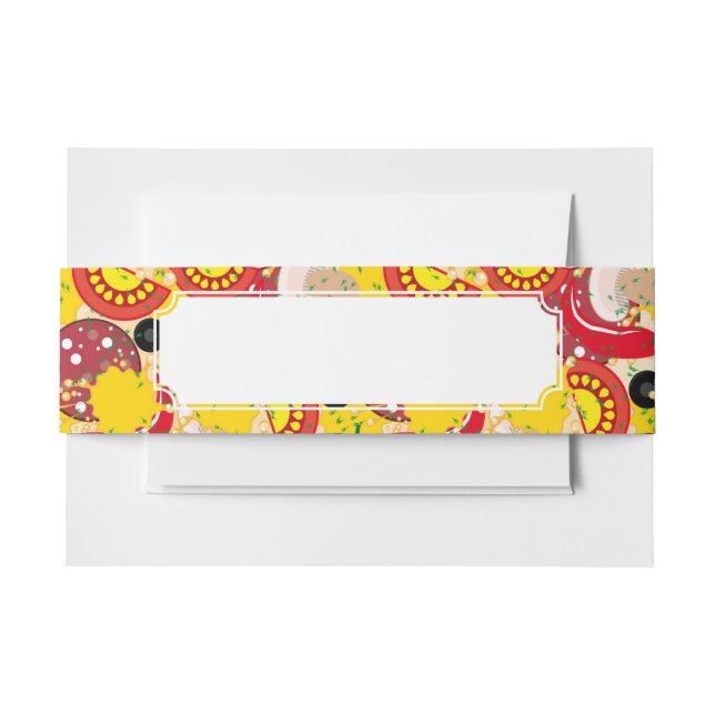 Bandeau De Faire-part Pizza (Devant Example)