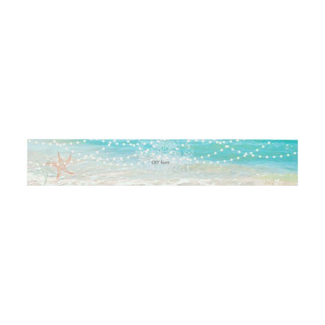 Bandeau De Faire-part Plage de PixDezines/Chadelier/Starfish (Plat)