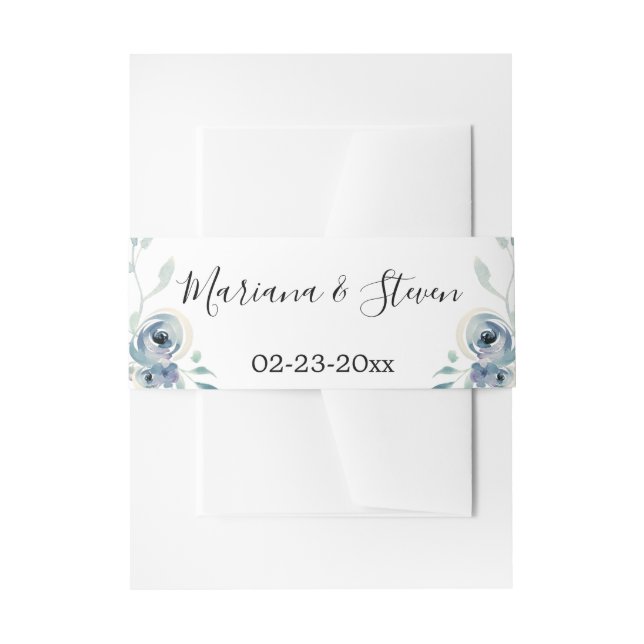 Bandeau De Faire-part Pleine verdure Florale Mariage élégant (Devant example)