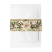 Poinsettia & Berries avec Or