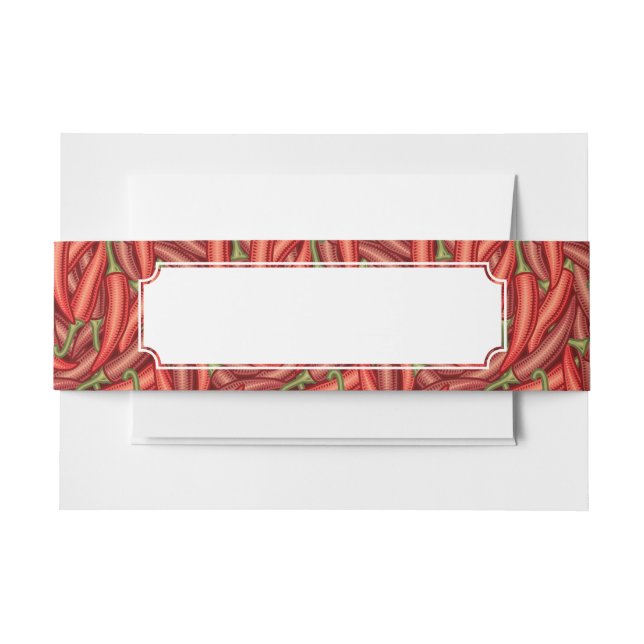 Bandeau De Faire-part Poivrons de piment (Devant Example)