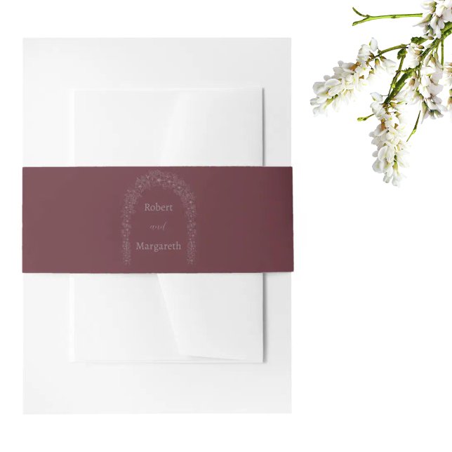 Bandeau De Faire-part Porte Mariage simple rouge (Créateur téléchargé)