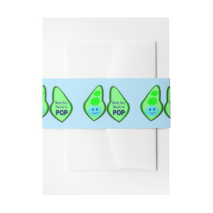 Bandeau De Faire-part Prêt à faire Pop Baby Boy Baby shower de pois bleu