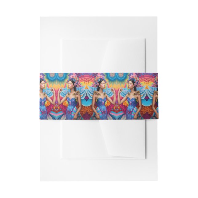 Bandeau De Faire-part Princesse élégante avec des ailes  (Devant example)