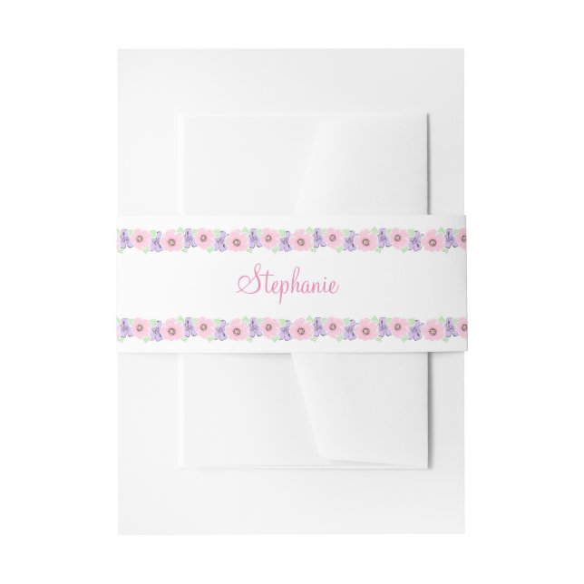 Bandeau De Faire-part Princesse et son miroir magique (Devant example)