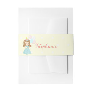 Bandeau De Faire-part Princesse Unicorn