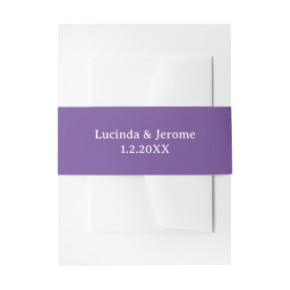 Bandeau De Faire-part Propre Minimaliste Violet
