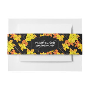 Bandeau De Faire-part Quand l'automne s'écroule