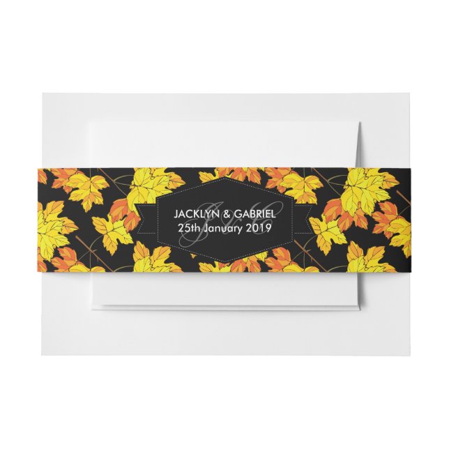 Bandeau De Faire-part Quand l'automne s'écroule (Devant Example)