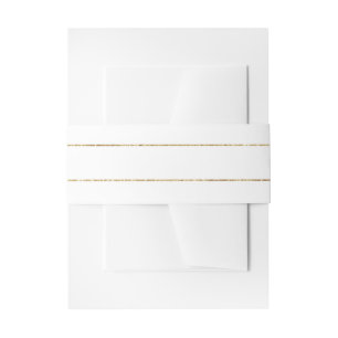 Bandeau De Faire-part Rayures dorées