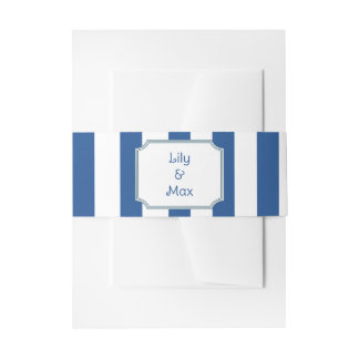 Bandeau De Faire-part Rayures Nautiques - Invitation de mariage