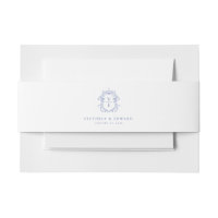 Regency Era Blue Crest Monogramme Mariage