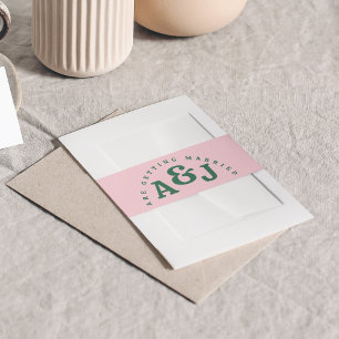 Bandeau De Faire-part Rétro brillant et audacieux