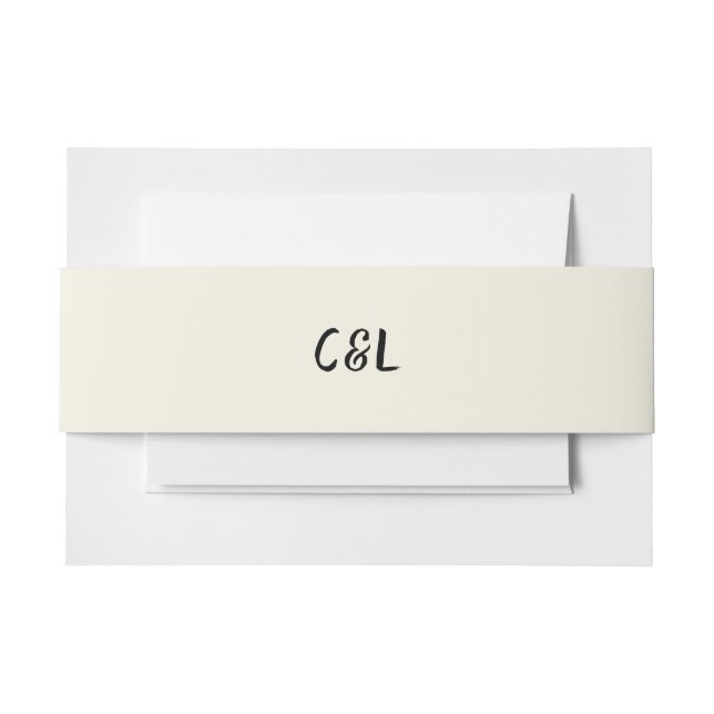 Bandeau De Faire-part Rétro manuscrit Whimsical (Devant Example)