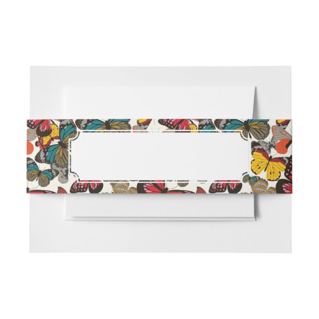 Bandeau De Faire-part Rétro motif floral 2 (Devant Example)