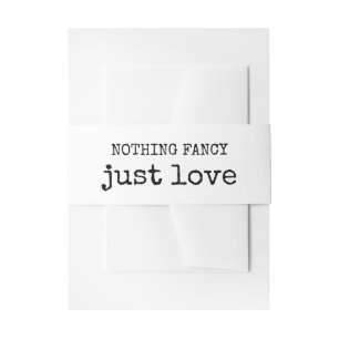 Bandeau De Faire-part Rien de fantaisie Juste de l'amour Mariage de styl