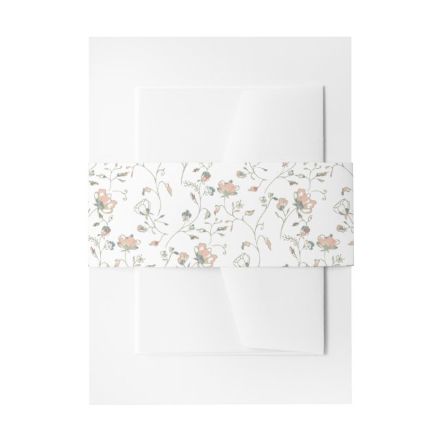 Bandeau De Faire-part Romantique Trail Floral (Devant example)