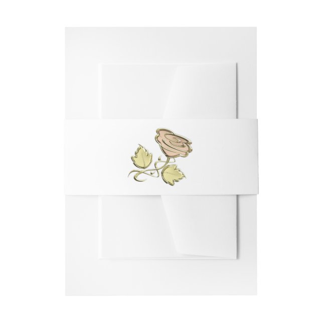 Bandeau De Faire-part Rose d'Or (Devant example)