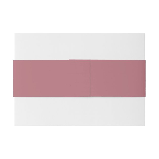 Bandeau De Faire-part Rose Gold Wrap Belly Band pour les invitations de  (Dos exemple)