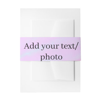 Bandeau De Faire-part Rose pastel vert ajouter photo texte aquarelle rét