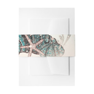 Bandeau De Faire-part Rose Under the Sea Shells Beach Sweet 16 Party