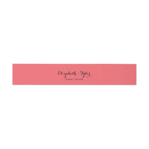 Bandeau De Faire-part Roses fuchsia de jardin - bande de ventre