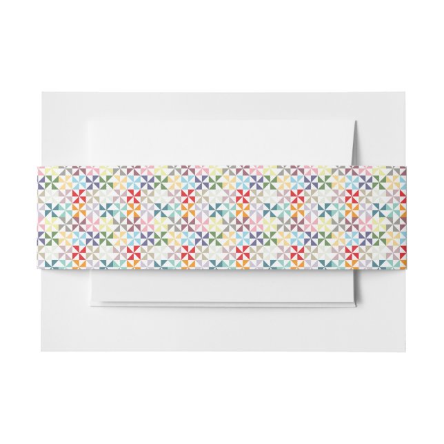 Bandeau De Faire-part Roue géométrique colorée (Devant Example)
