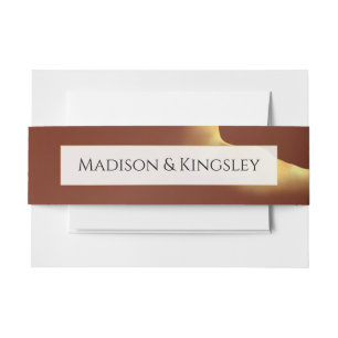 Bandeau De Faire-part Rouge de ton noir noir Abstrait Mariage Extraordin