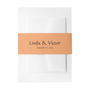 Bandeau De Faire-part Rouge orange Floral faire-part de mariage ceinture