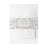 Royal Fleur-de-Lis Art déco Gold White Mariage des
