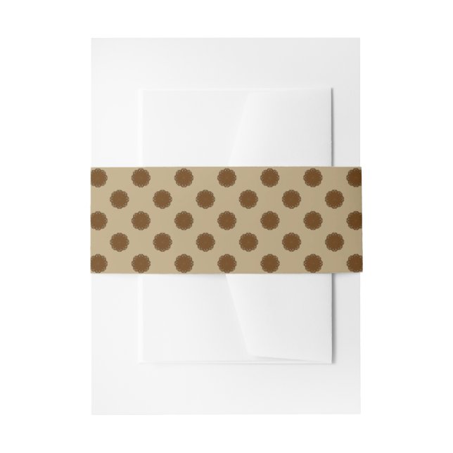 Bandeau De Faire-part Ruban de fleurs Brown par Kenneth Yoncich (Devant example)