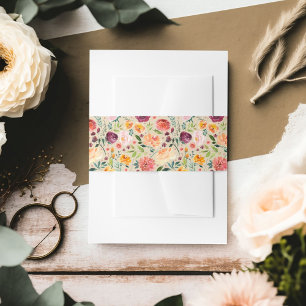 Bandeau De Faire-part Russe Beige Bourgogne Motif Floral Mariage de auto