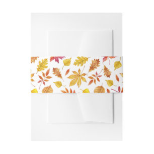 Bandeau De Faire-part Russe chute Feuille Garland Mariage d'automne