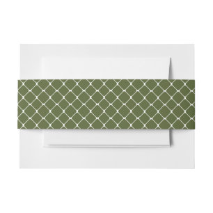 Bandeau De Faire-part Russe extérieur Moss Sage Green Fishing Net