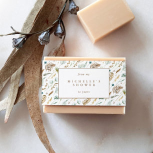 Bandeau De Faire-part Russe Romantique Soap Belly Band Étiquette Wrap