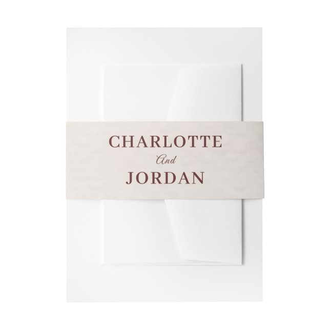 Bandeau De Faire-part Rustic Botanical Wedding Invitation (Devant example)