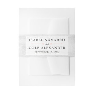 Bandeau De Faire-part Rustic Wood & Boho Flèches Couple's Names Mariage