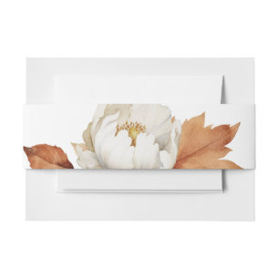 Bandeau De Faire-part Rustique Automne Aquarelle Mariage Floral