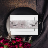 Rustique gothique Noir & Bourgogne Mariage d'Hallo