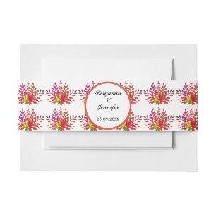 Bandeau De Faire-part Rustique moderne Mariage de automne Floral d'autom